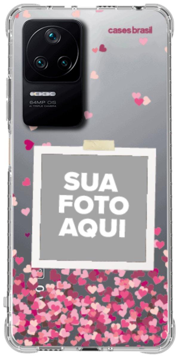 Capinha para Celular Polaroid Corações Flutuantes