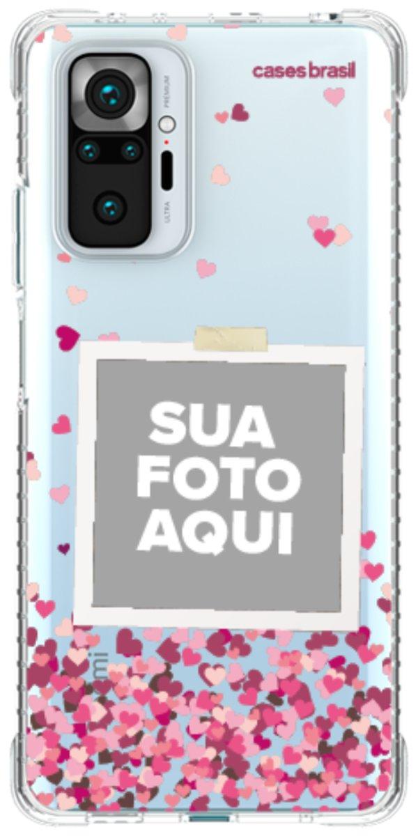 Capinha para Celular Polaroid Corações Flutuantes
