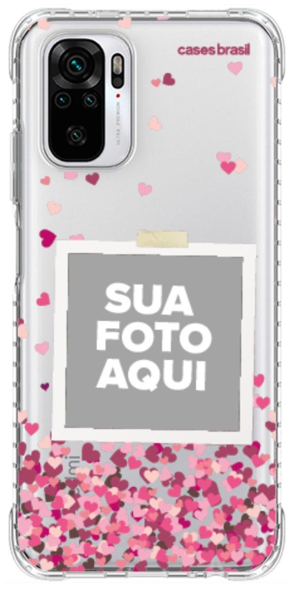Capinha para Celular Polaroid Corações Flutuantes