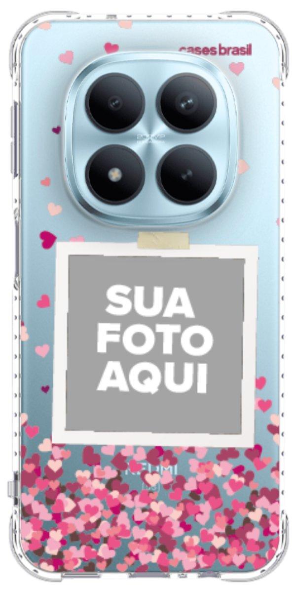 Capinha para Celular Polaroid Corações Flutuantes