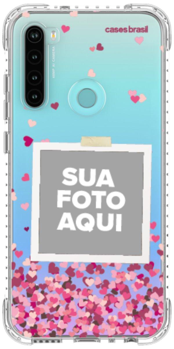 Capinha para Celular Polaroid Corações Flutuantes