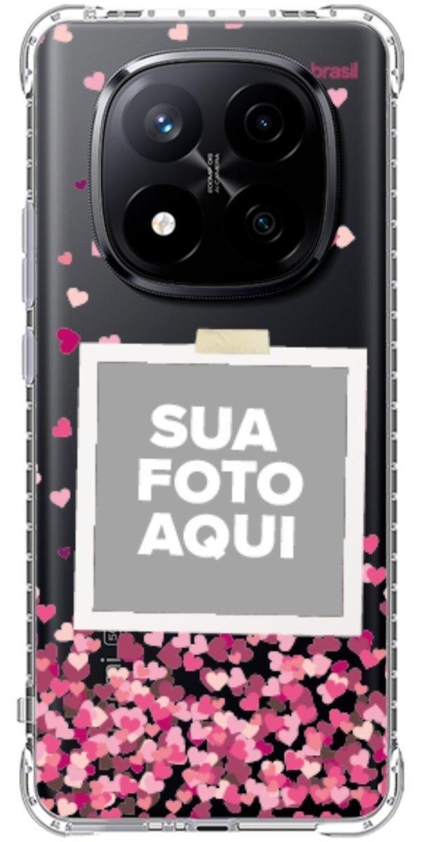 Capinha para Celular Polaroid Corações Flutuantes