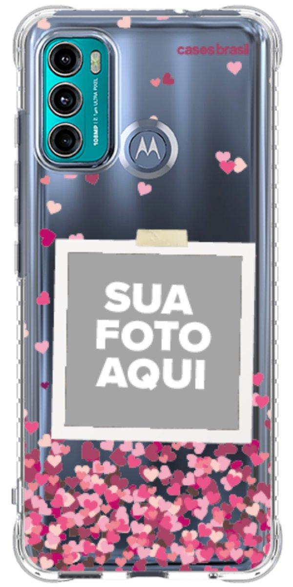 Capinha para Celular Polaroid Corações Flutuantes