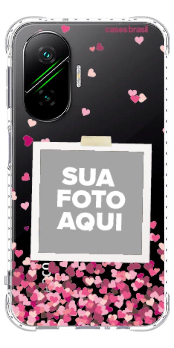 Capinha para Celular Polaroid Corações Flutuantes