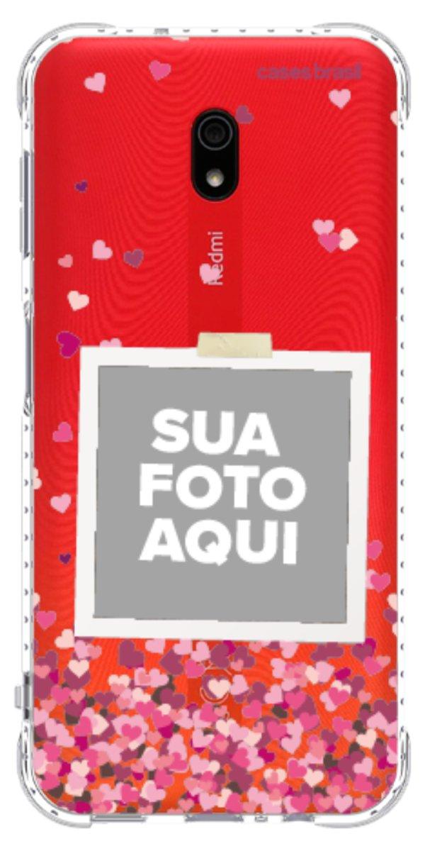 Capinha para Celular Polaroid Corações Flutuantes