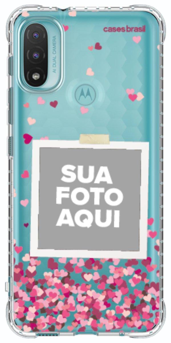 Capinha para Celular Polaroid Corações Flutuantes