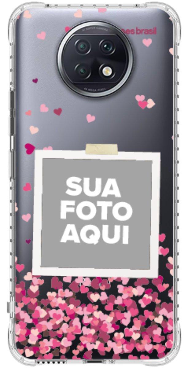 Capinha para Celular Polaroid Corações Flutuantes