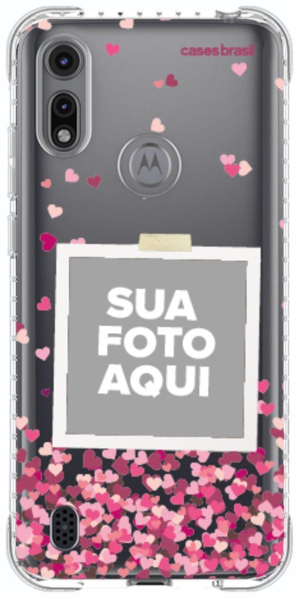 Capinha para Celular Polaroid Corações Flutuantes