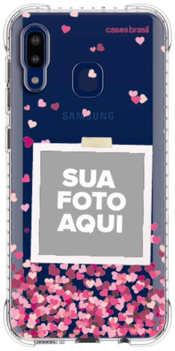 Capinha para Celular Polaroid Corações Flutuantes