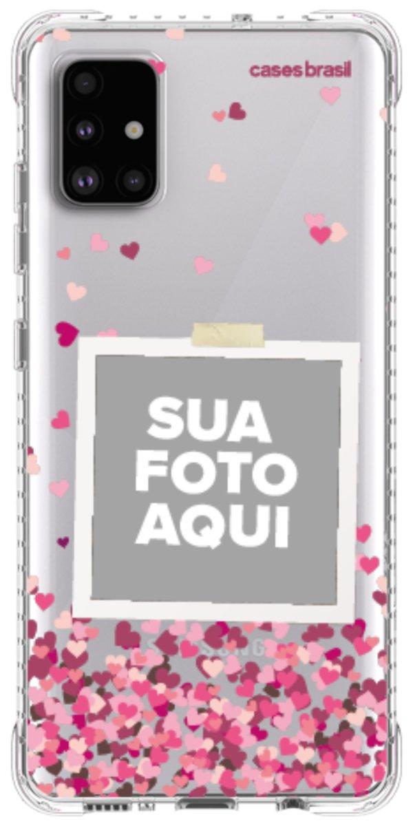 Capinha para Celular Polaroid Corações Flutuantes