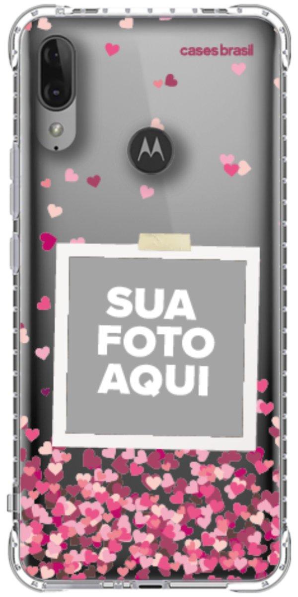 Capinha para Celular Polaroid Corações Flutuantes