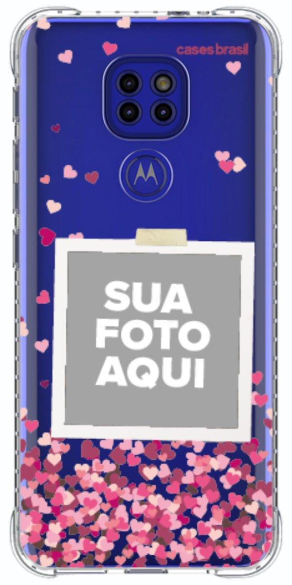 Capinha para Celular Polaroid Corações Flutuantes