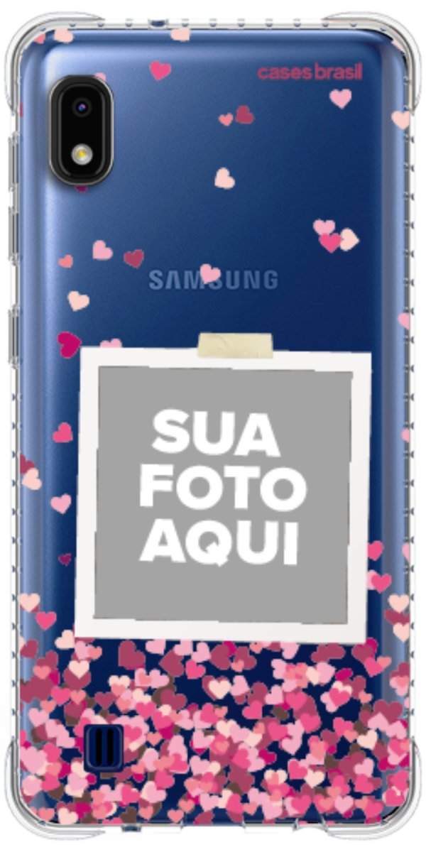 Capinha para Celular Polaroid Corações Flutuantes