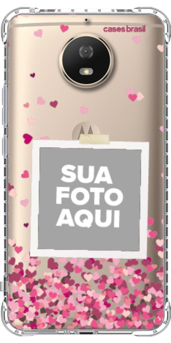Capinha para Celular Polaroid Corações Flutuantes