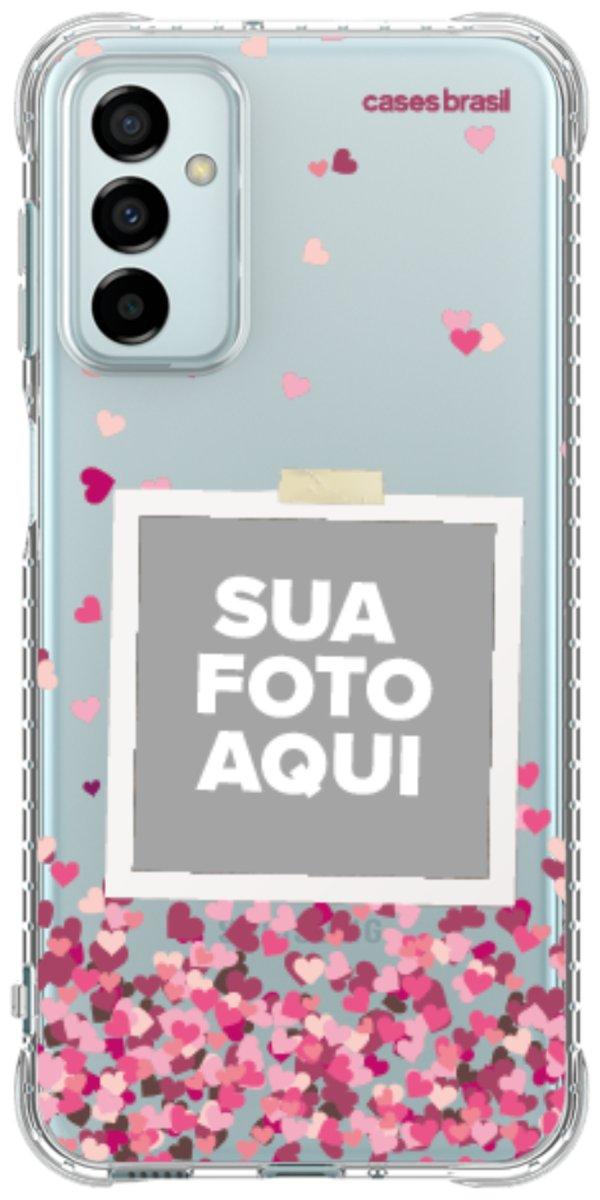 Capinha para Celular Polaroid Corações Flutuantes