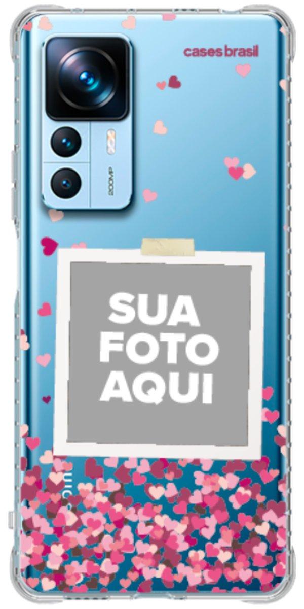 Capinha para Celular Polaroid Corações Flutuantes