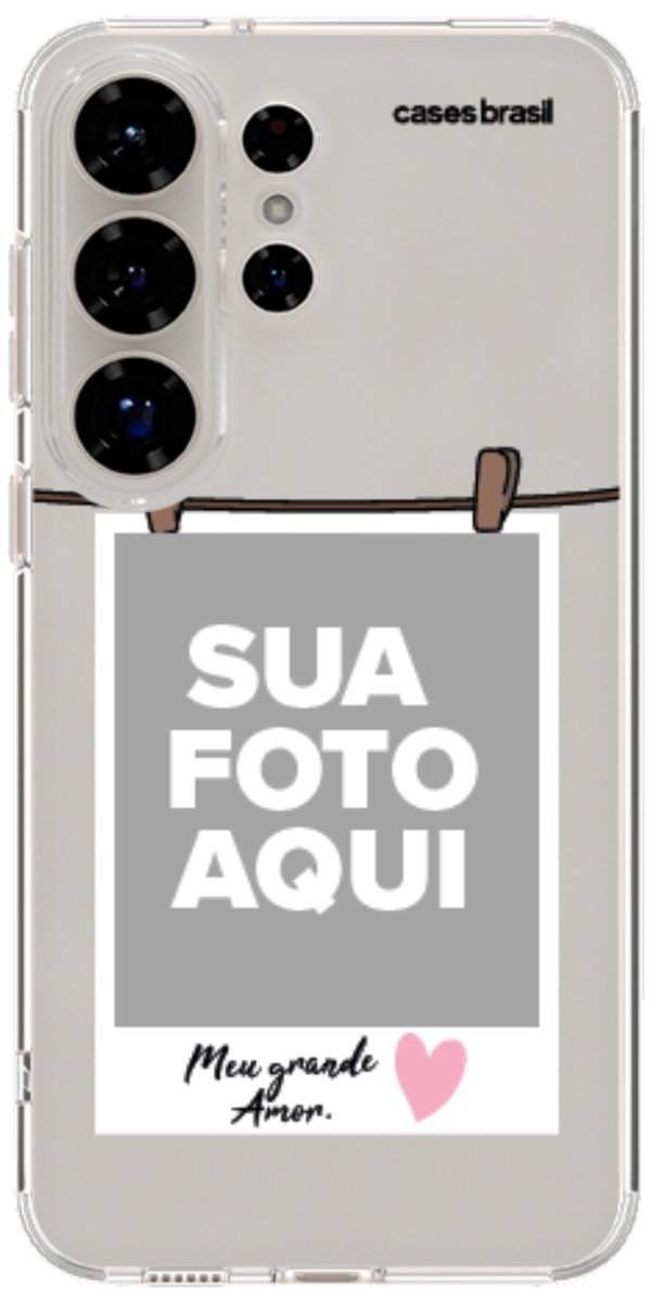 Capinha para Celular Polaroid Meu Grande Amor