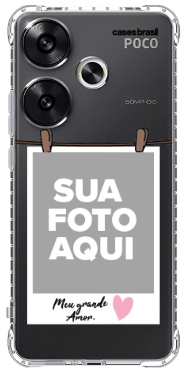 Capinha para Celular Polaroid Meu Grande Amor