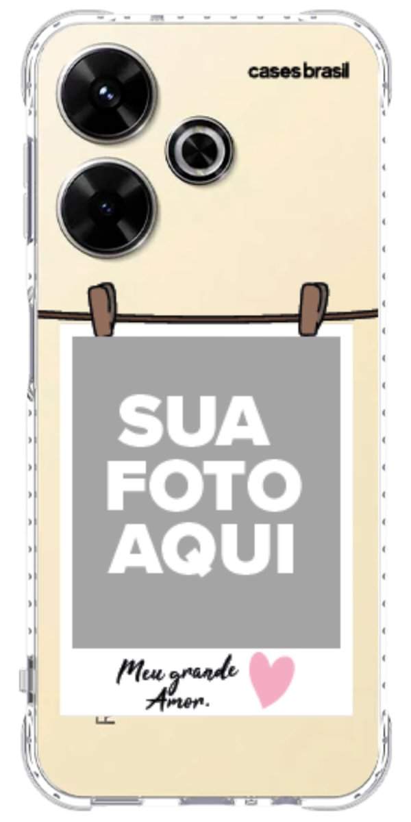 Capinha para Celular Polaroid Meu Grande Amor