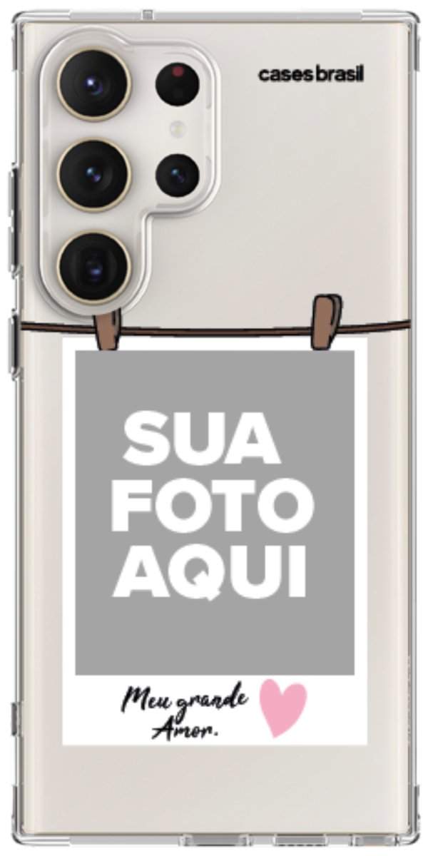 Capinha para Celular Polaroid Meu Grande Amor