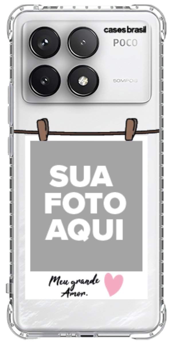 Capinha para Celular Polaroid Meu Grande Amor