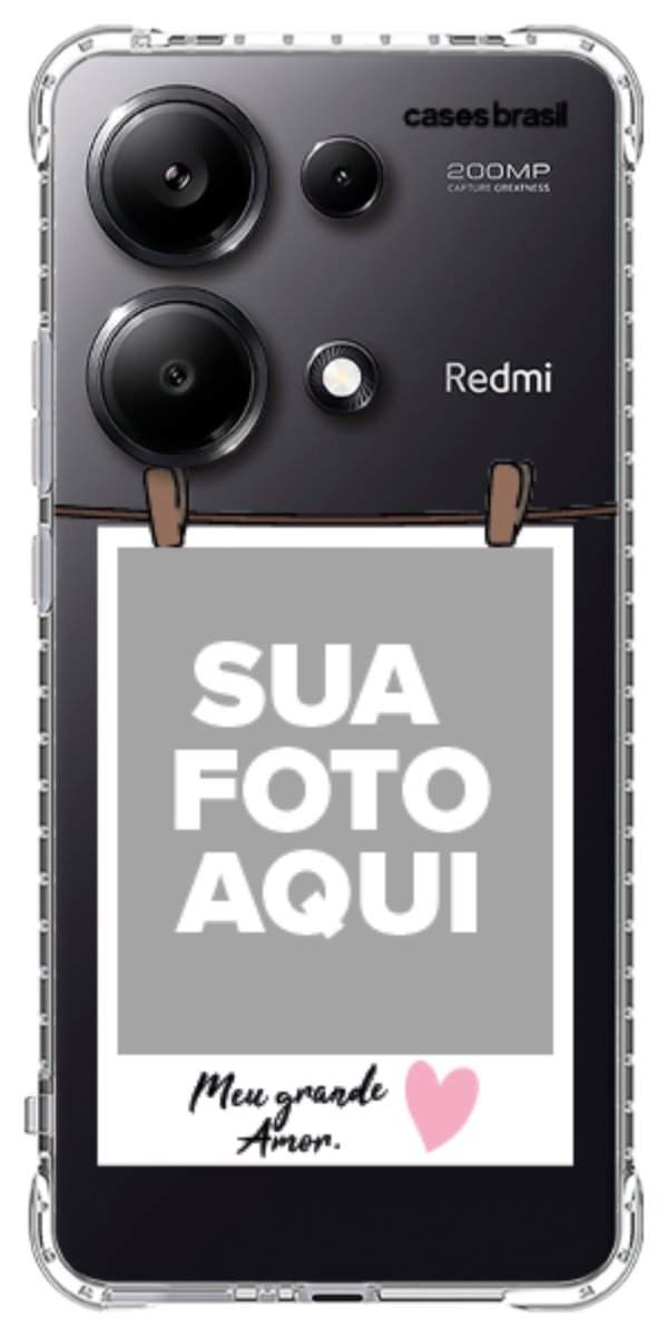 Capinha para Celular Polaroid Meu Grande Amor