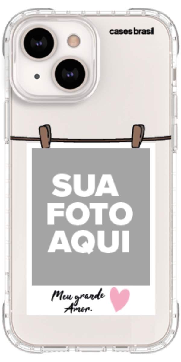 Capinha para Celular Polaroid Meu Grande Amor