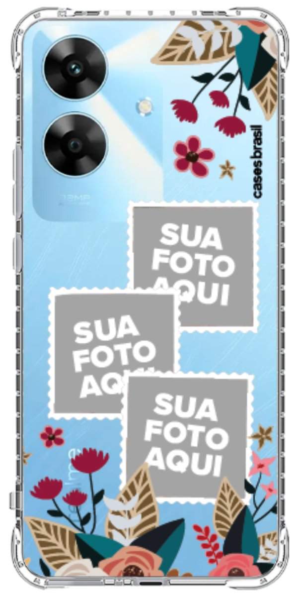 Capinha para Celular Recortes Floridos