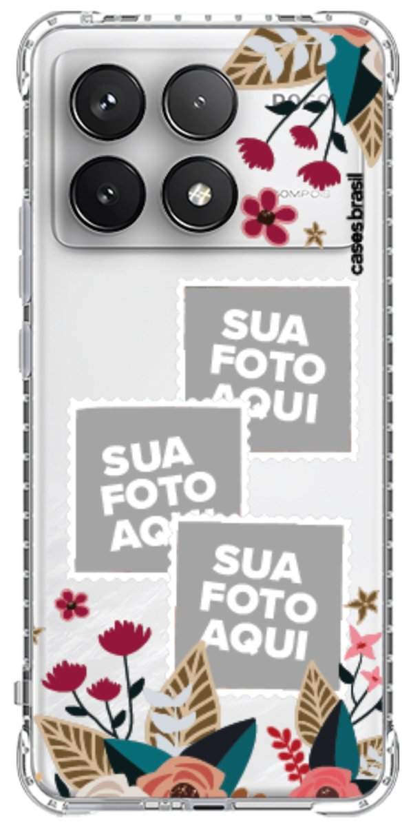 Capinha para Celular Recortes Floridos