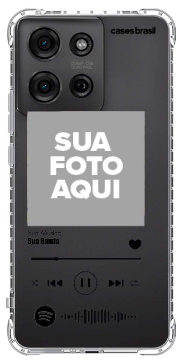 Capinha para Celular Polaroid com Sua Música