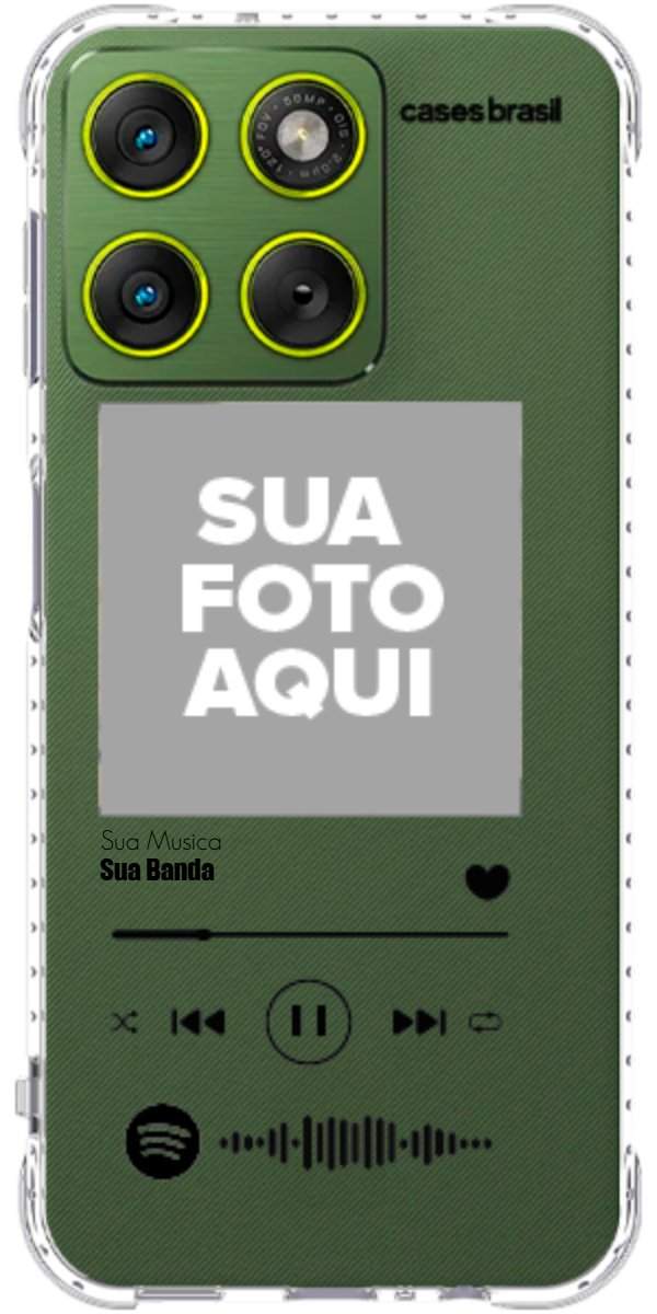 Capinha para Celular Polaroid com Sua Música