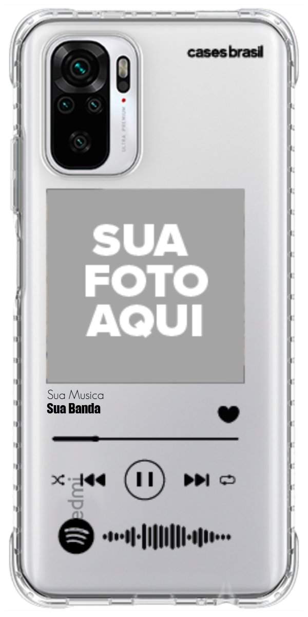 Capinha para Celular Polaroid com Sua Música