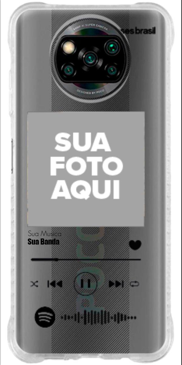 Capinha para Celular Polaroid com Sua Música