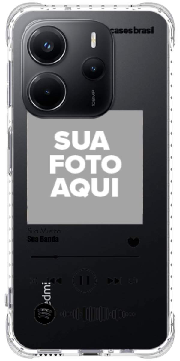 Capinha para Celular Polaroid com Sua Música