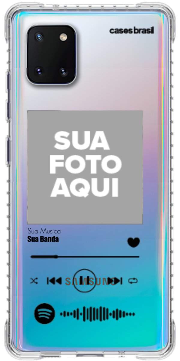 Capinha para Celular Polaroid com Sua Música
