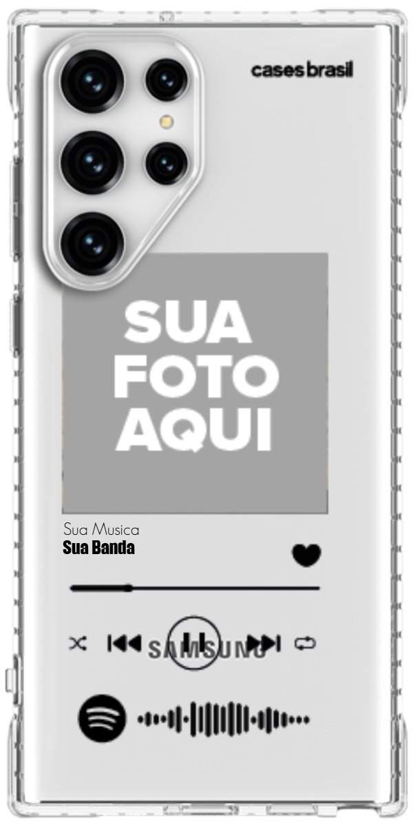 Capinha para Celular Polaroid com Sua Música