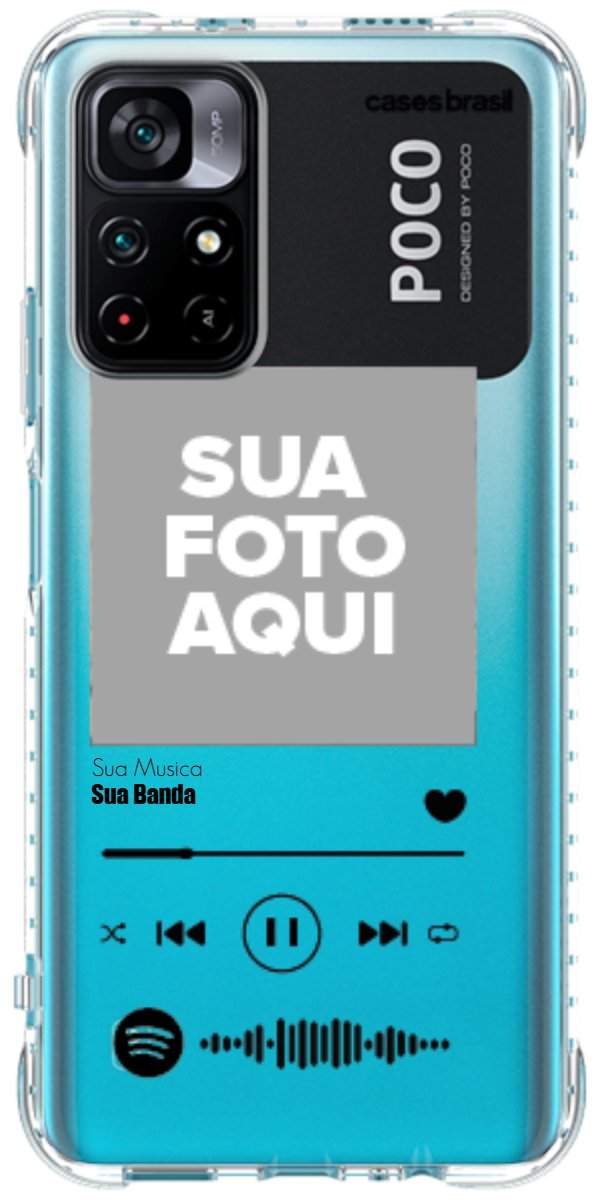 Capinha para Celular Polaroid com Sua Música