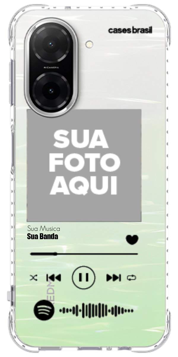 Capinha para Celular Polaroid com Sua Música