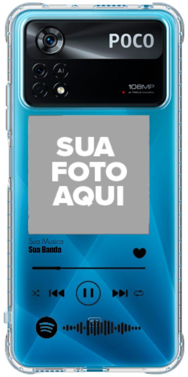 Capinha para Celular Polaroid com Sua Música