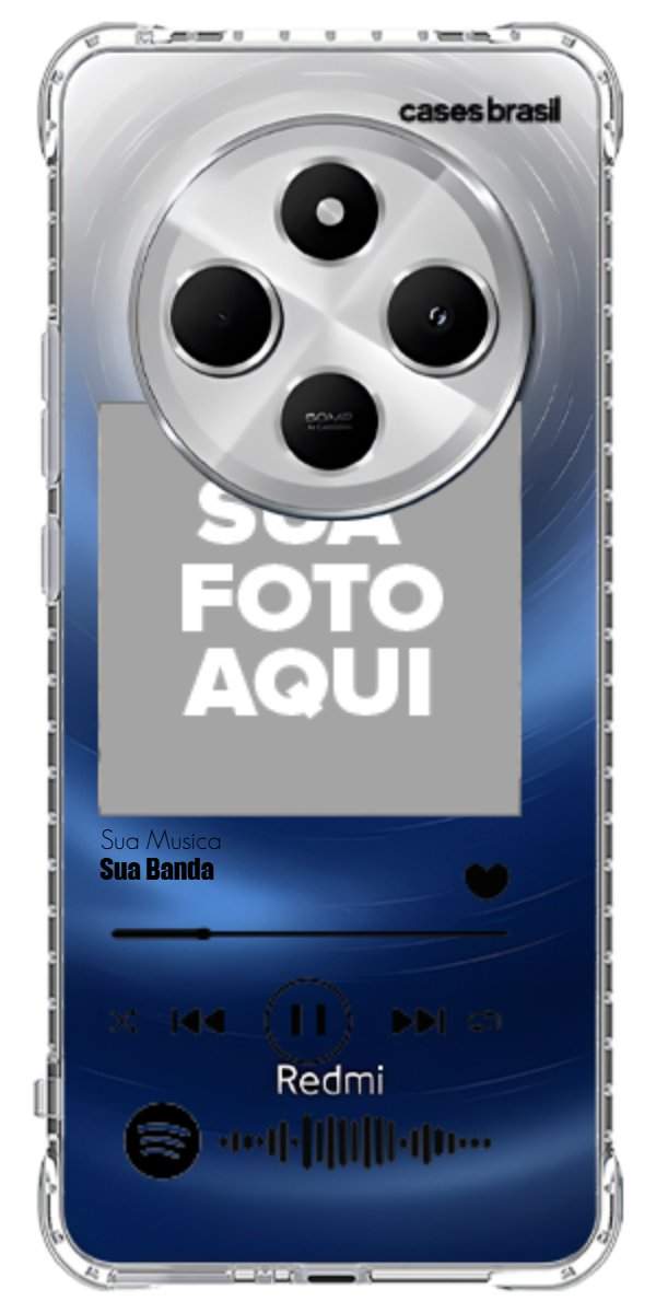 Capinha para Celular Polaroid com Sua Música