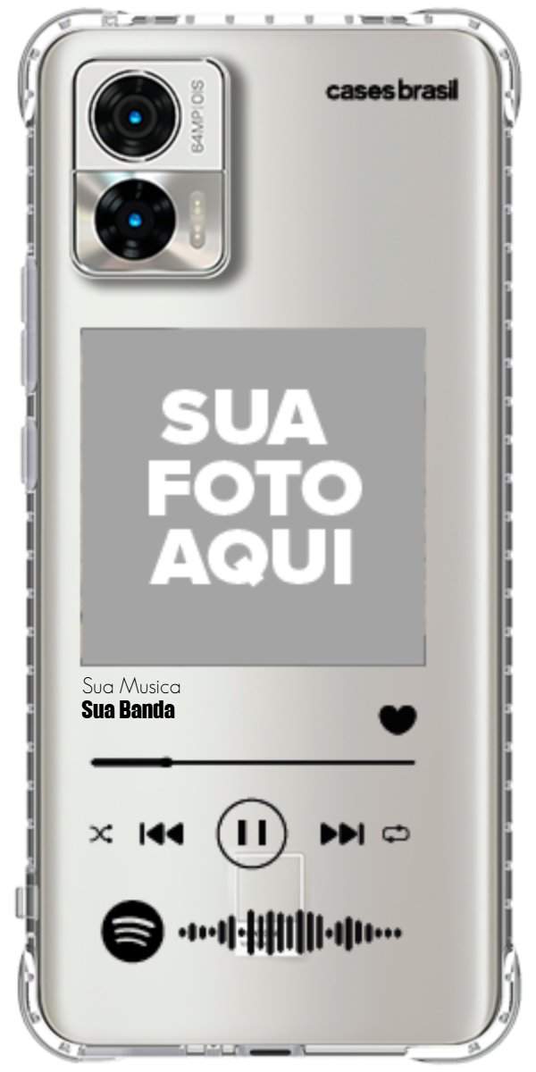 Capinha para Celular Polaroid com Sua Música