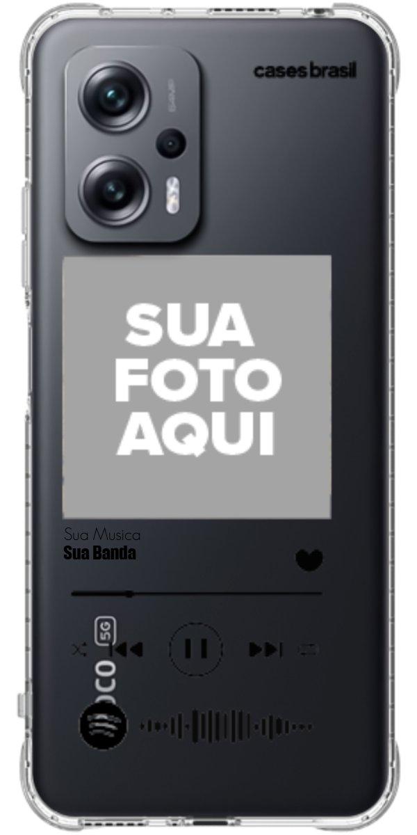 Capinha para Celular Polaroid com Sua Música