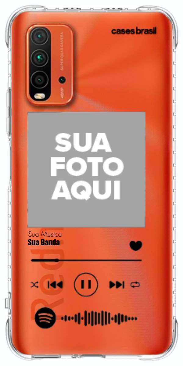 Capinha para Celular Polaroid com Sua Música