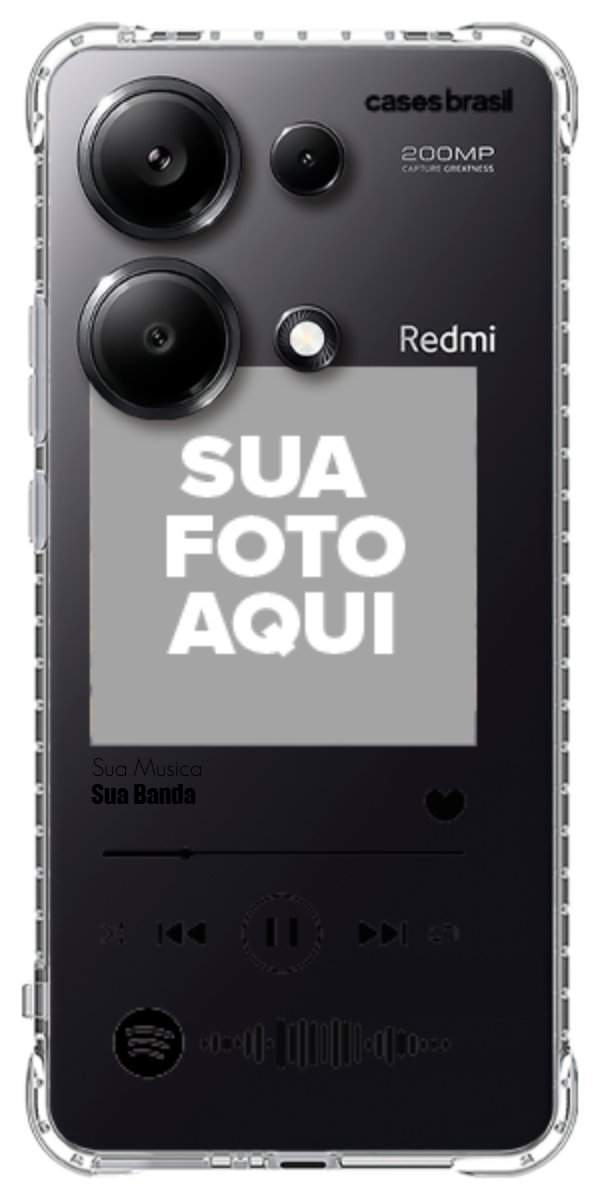 Capinha para Celular Polaroid com Sua Música