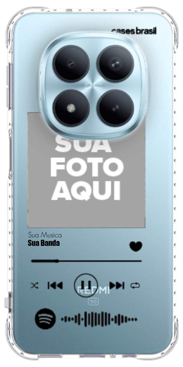 Capinha para Celular Polaroid com Sua Música