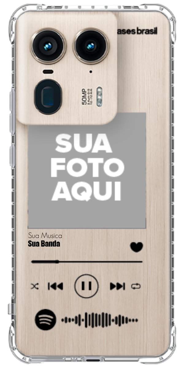 Capinha para Celular Polaroid com Sua Música