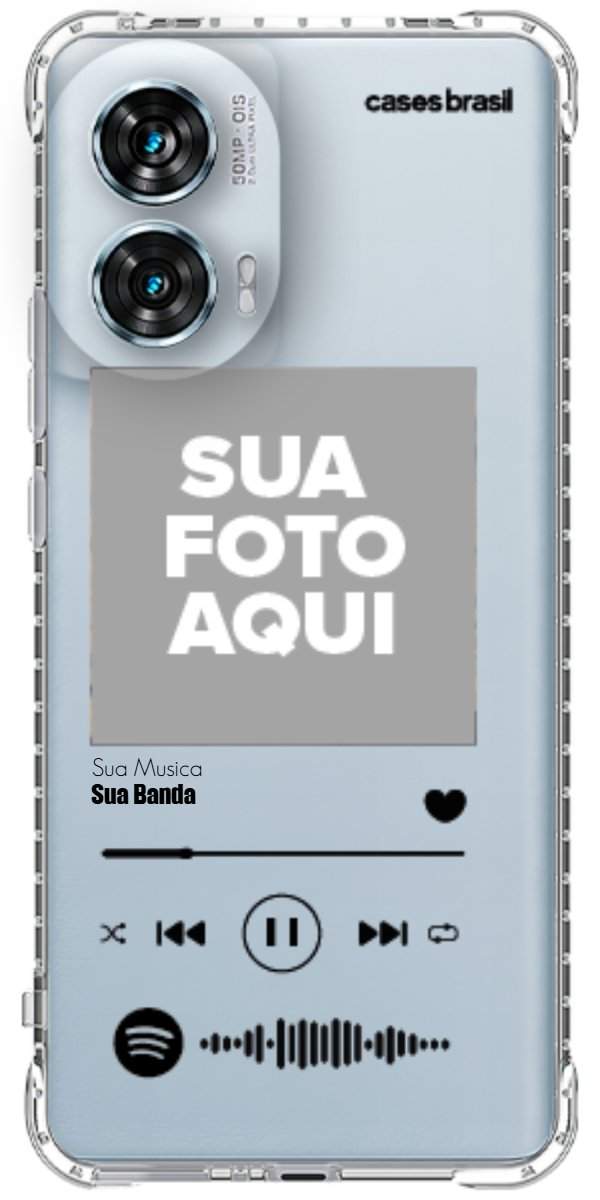 Capinha para Celular Polaroid com Sua Música