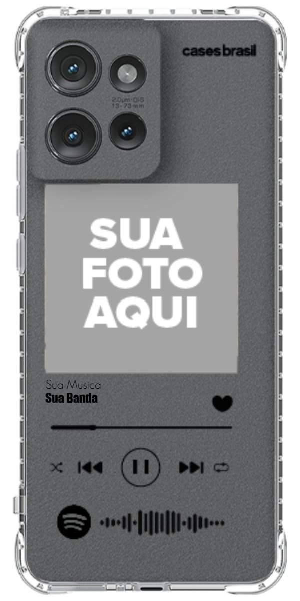 Capinha para Celular Polaroid com Sua Música