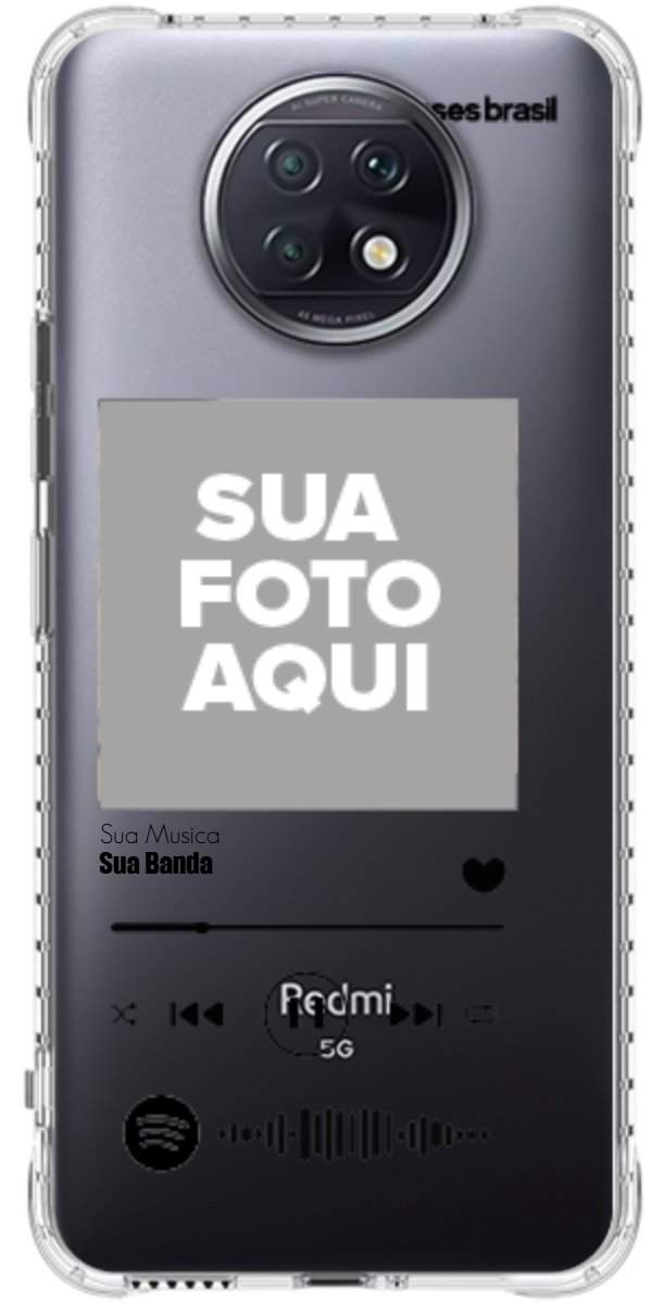 Capinha para Celular Polaroid com Sua Música