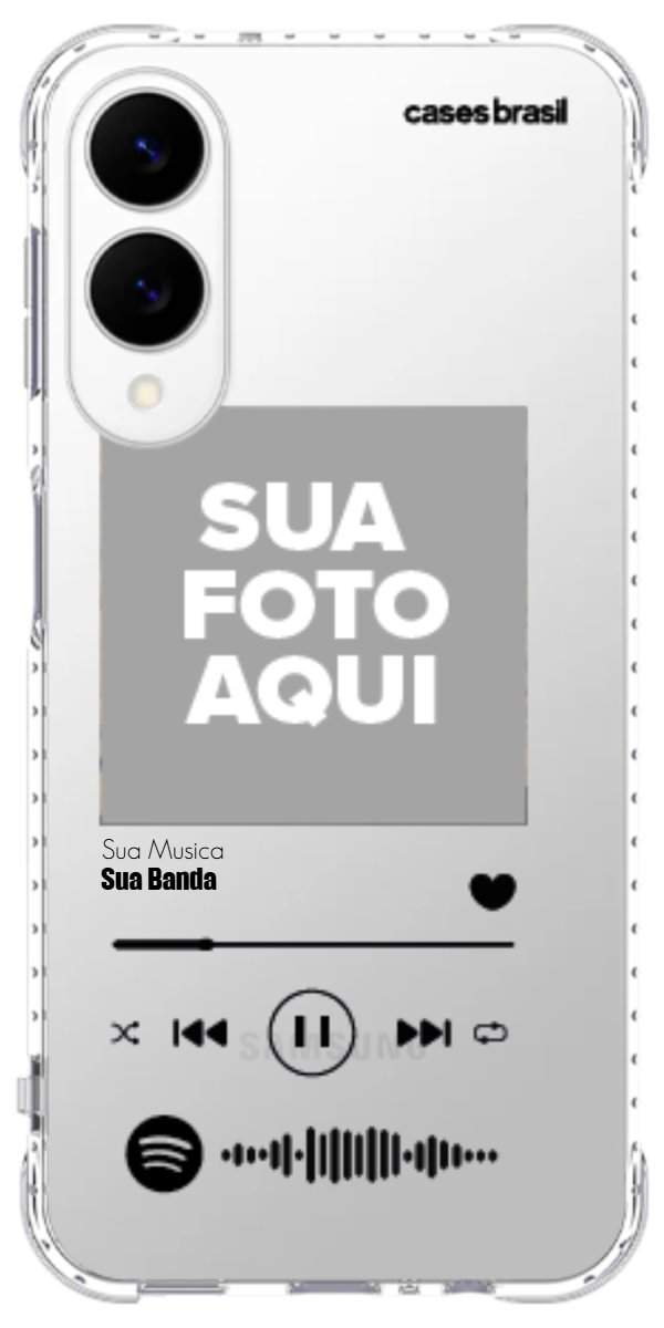 Capinha para Celular Polaroid com Sua Música